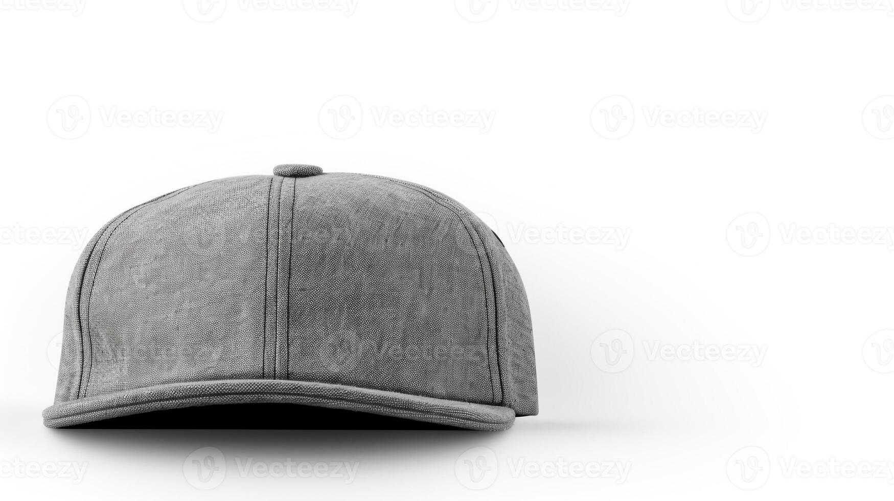 AI generated Photo of Gray Flat Cap isolated on white background. AI Generated