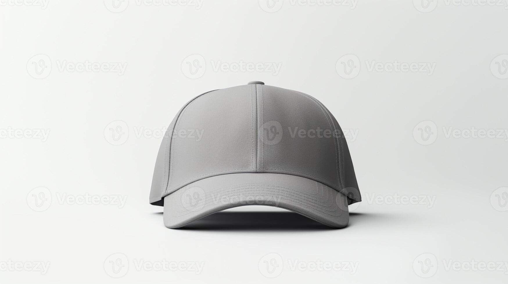 AI generated Photo of Gray Dad Cap isolated on white background. AI Generated