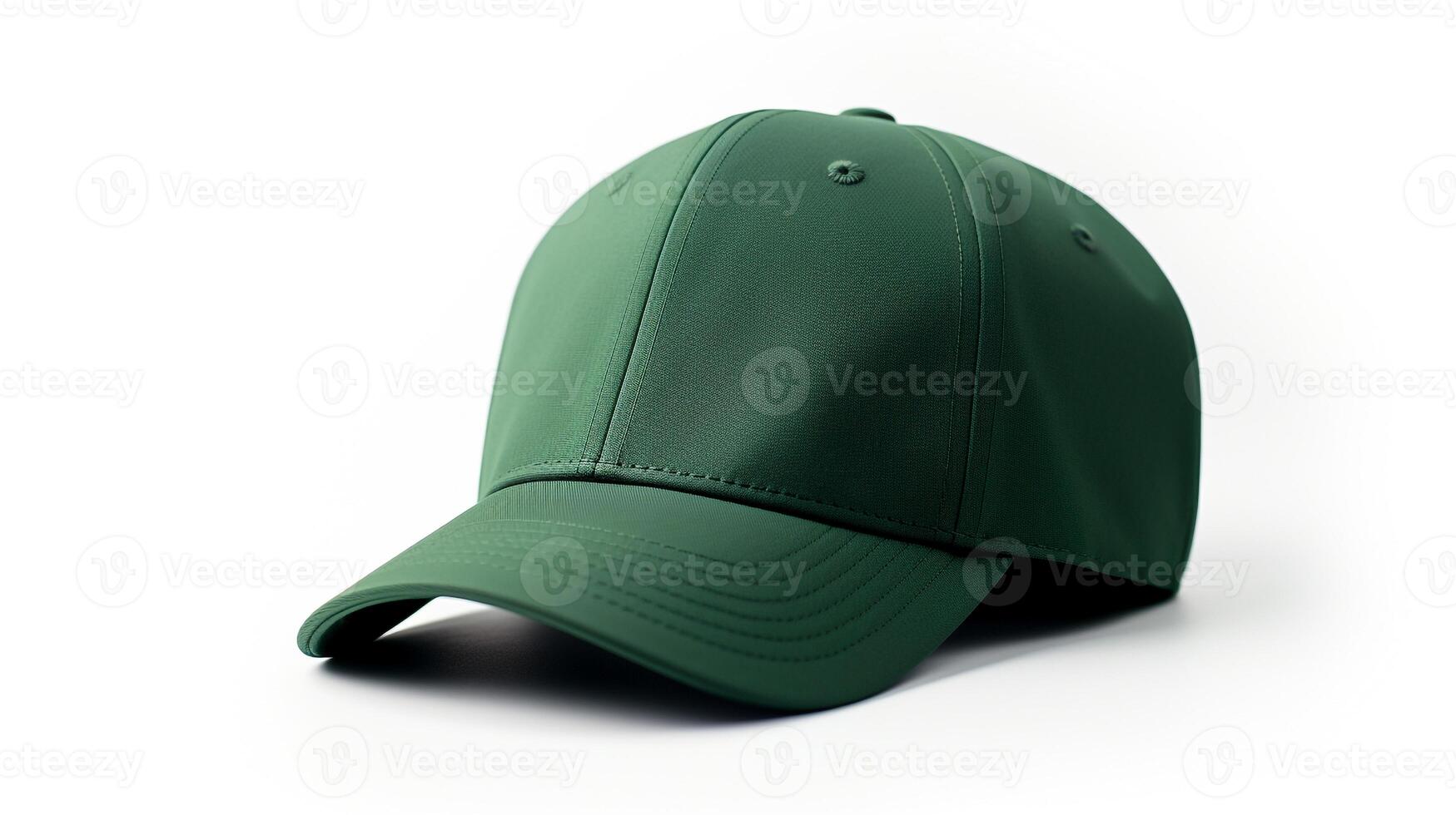 ai generado foto de verde béisbol gorra aislado en blanco antecedentes. ai generado