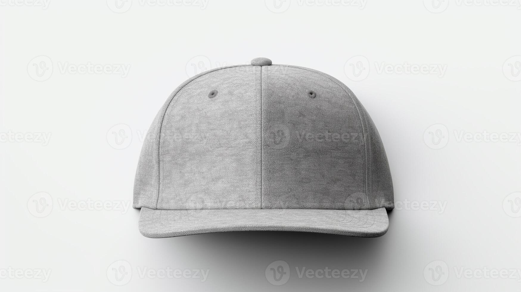 ai generado foto de gris snapback aislado en blanco antecedentes. ai generado