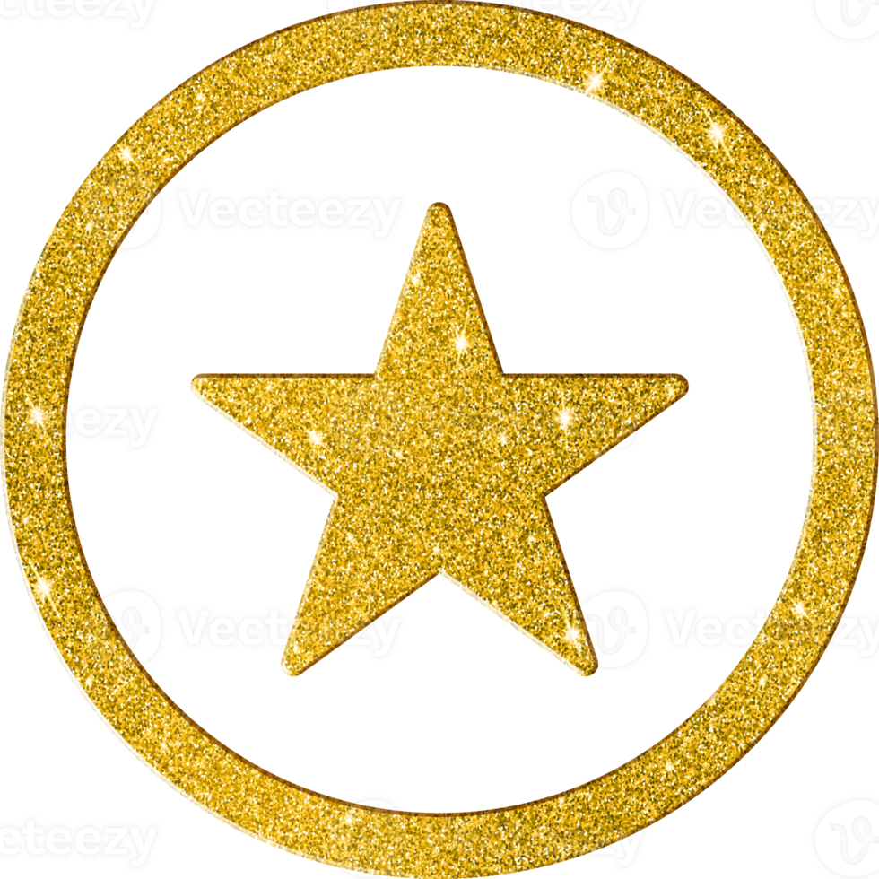 Luxury Gold Star Icon png