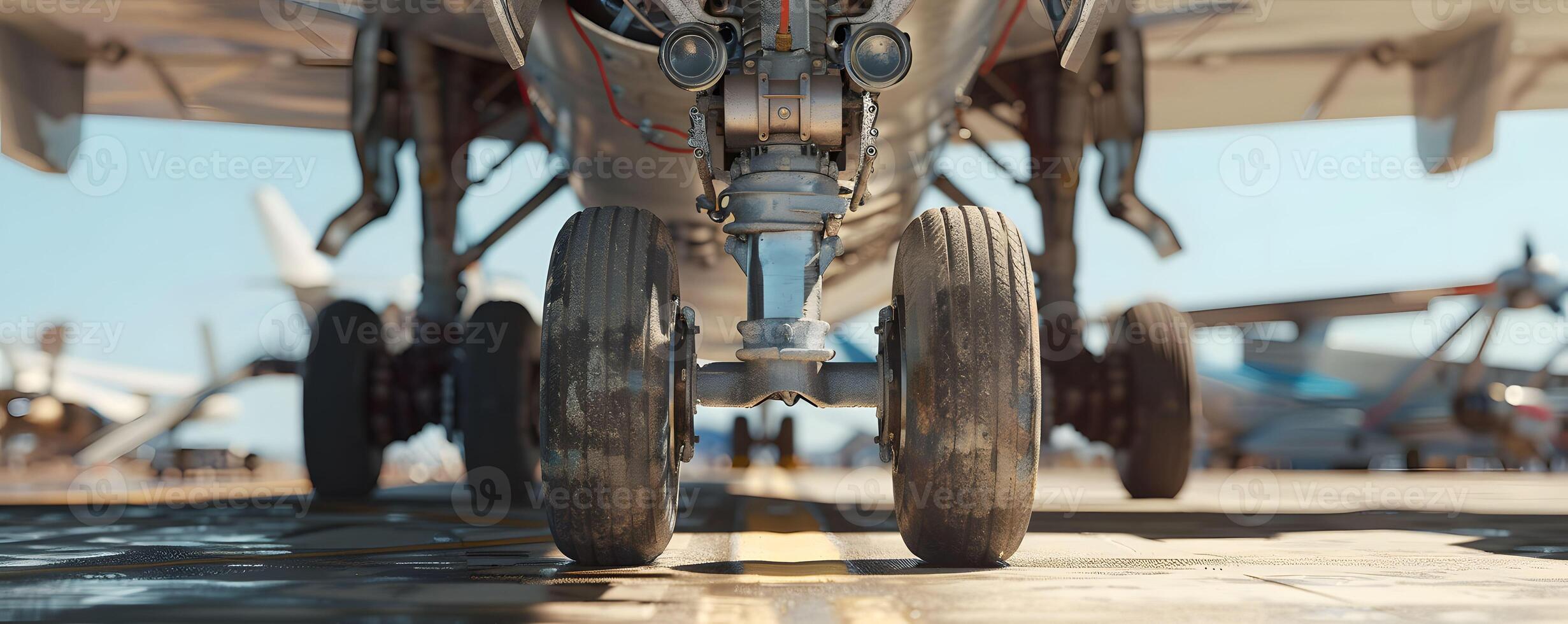 AI generated Landing gear retracting photo