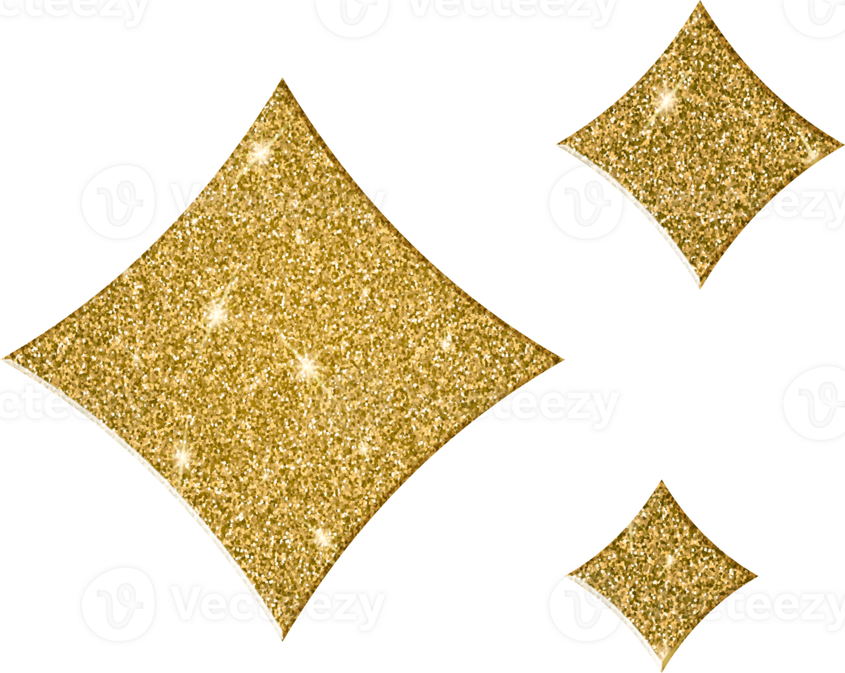 glänsande guld glitter konstellation png