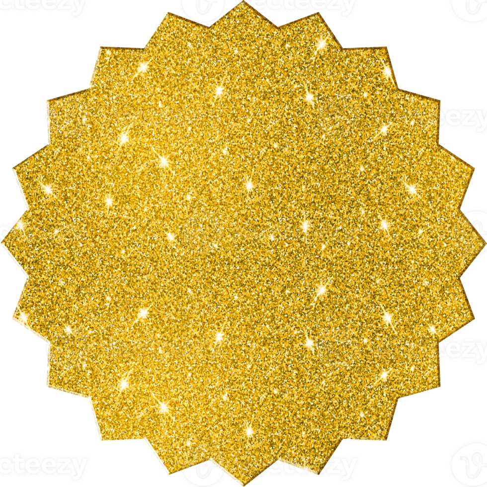 Star Burst  Shape Gold Glitter 3D Premium Elegant Sparkling Decorative Lustrous Chic Basic Shapes png