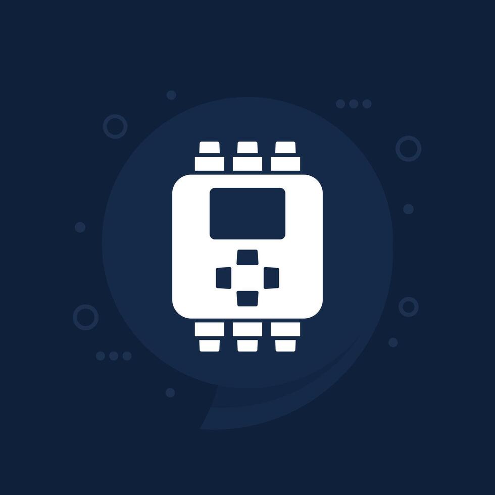 PLC vector icon, Programmable logic controller