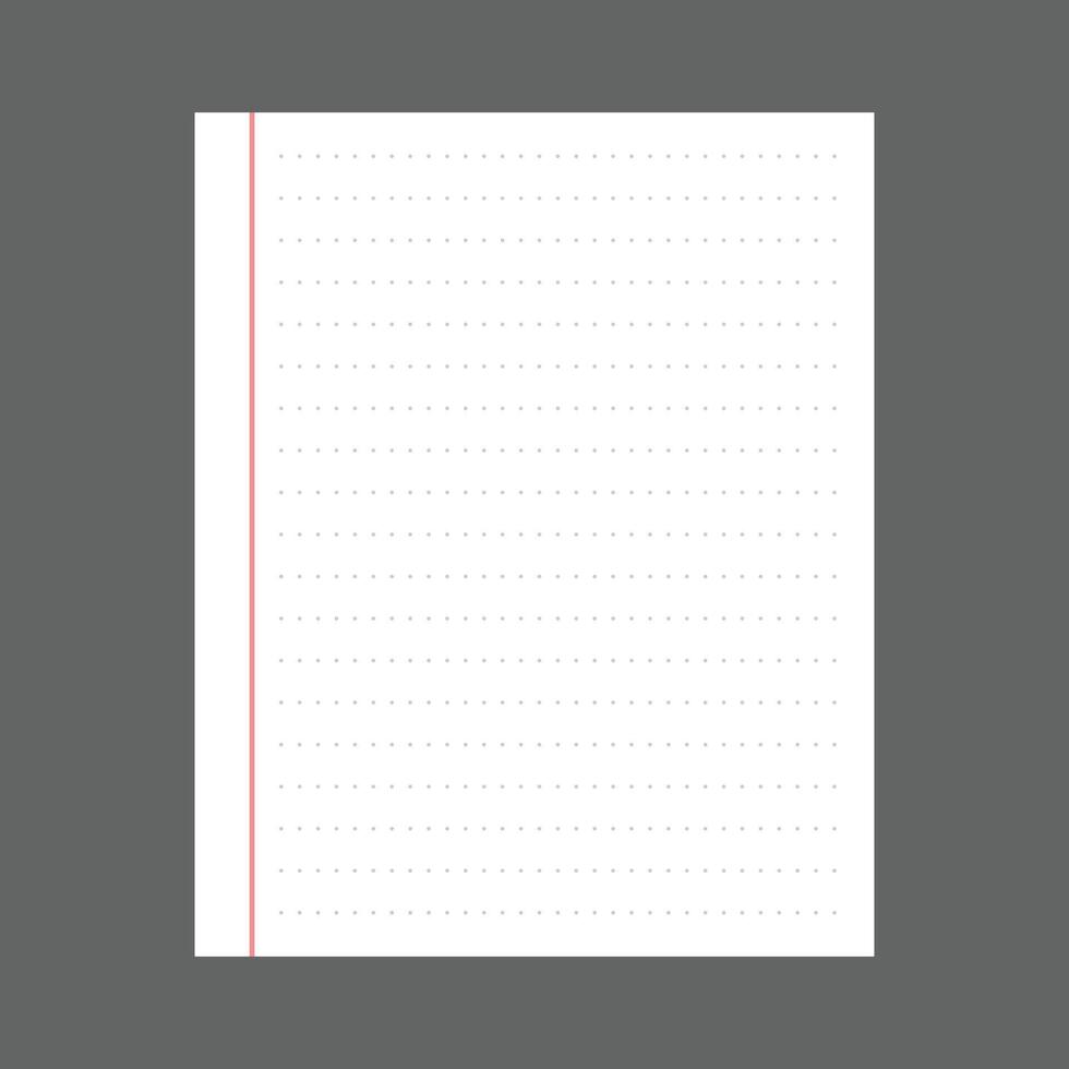 Simple blank white paper note vector