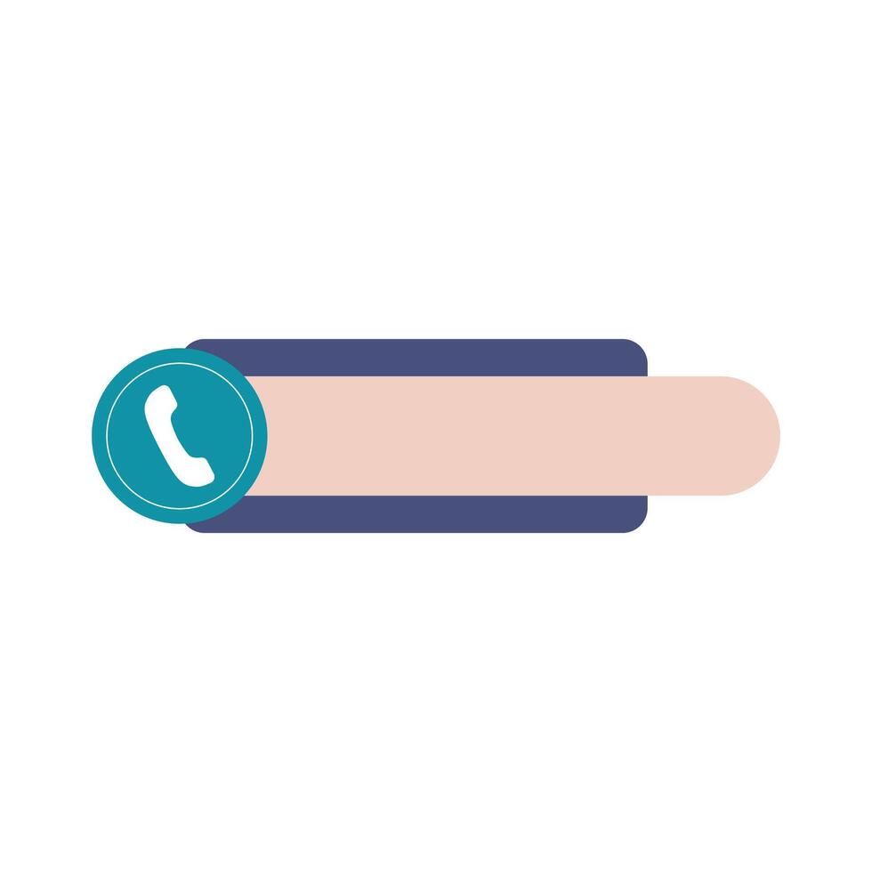 Template for phone number. Contact support vector