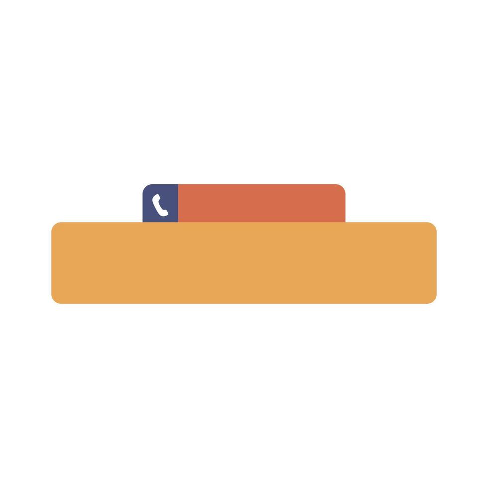 Template for phone number. Contact support vector