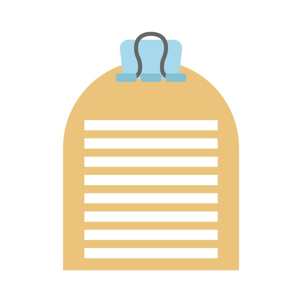 Cute blank reminder paper note vector
