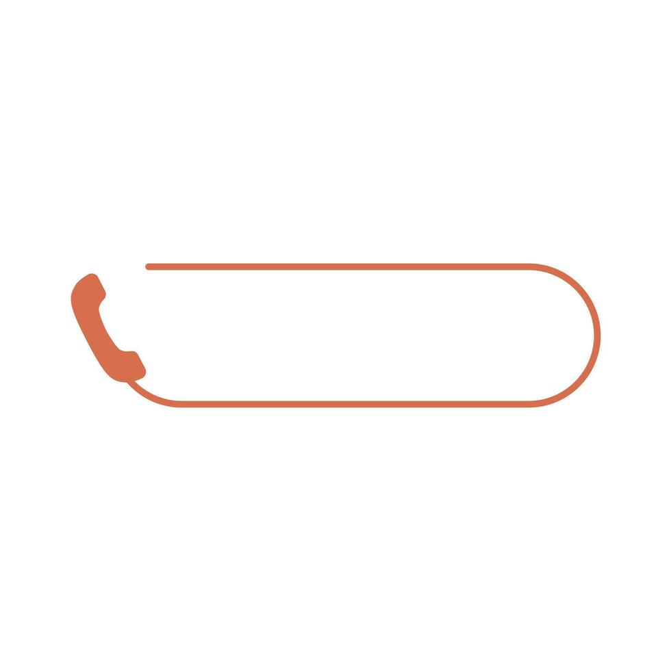 Template for phone number. Contact support vector
