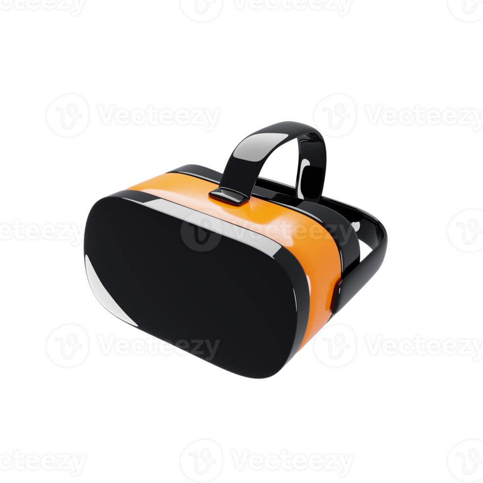 Vr goggles icon with cartoon style on 3d rendering. vr glasses concept. 3d illustration png