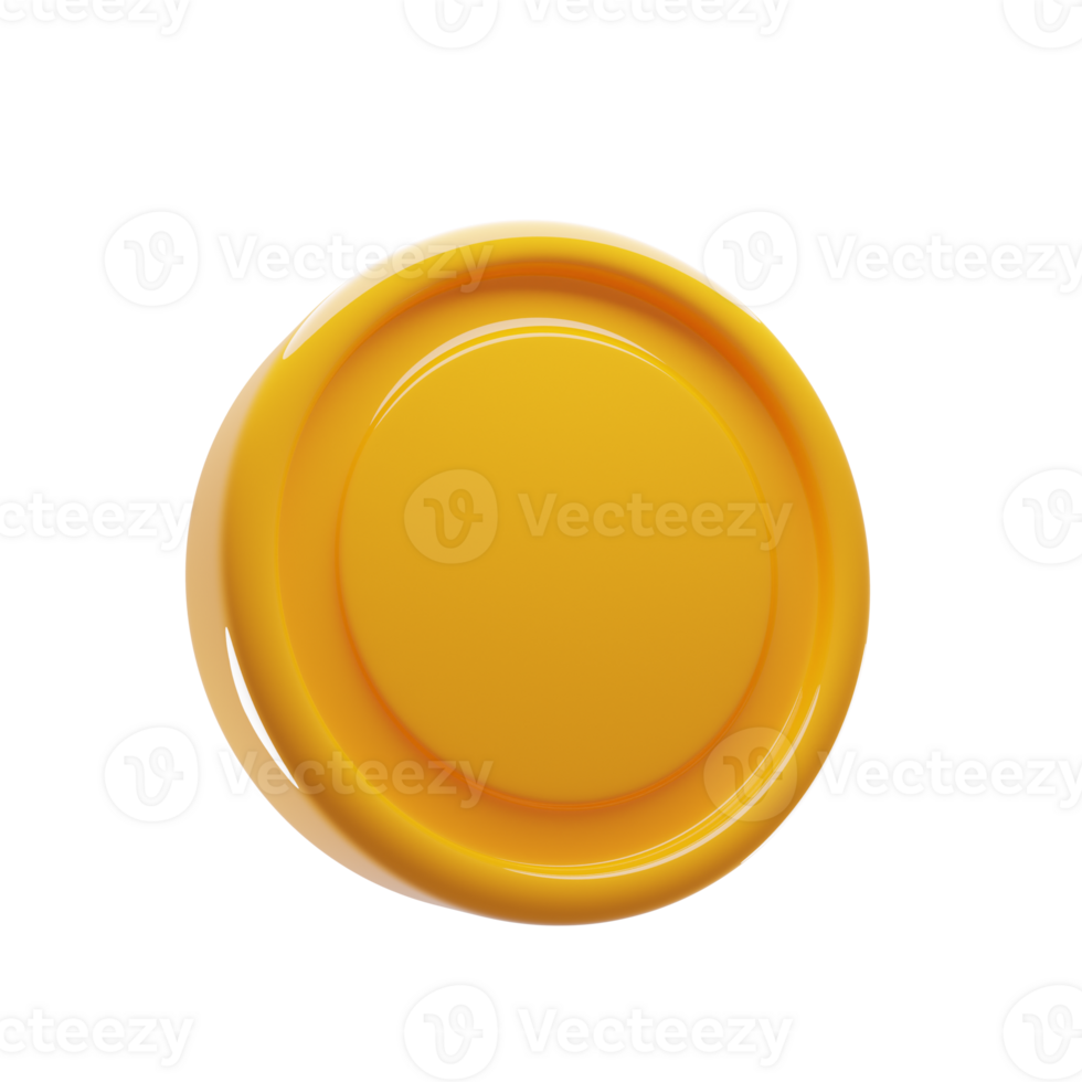 3d rendering yellow coin icon with cartoon style. Financial icon concept. 3d illustration png