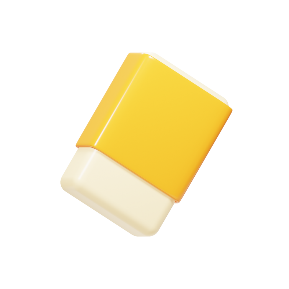 Graphic design tools icon concept. 3d rendering eraser tool icon png