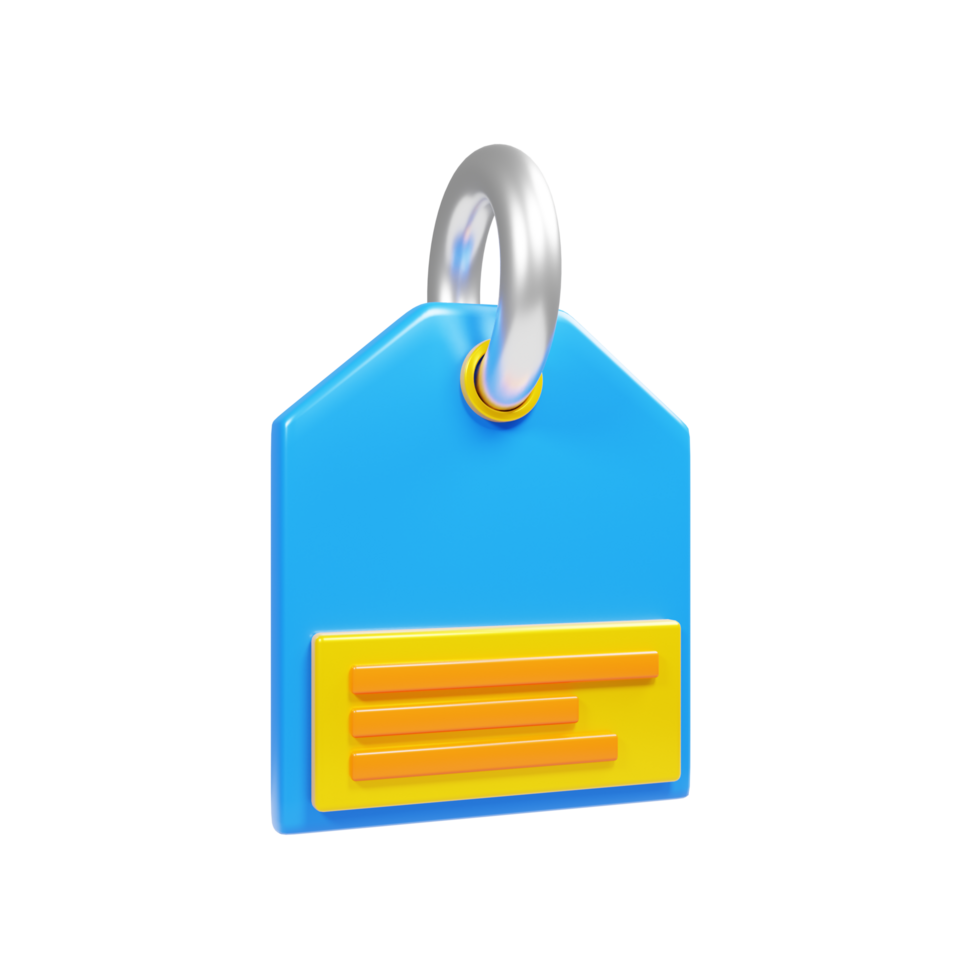 Online shopping icon concept. 3d rendering price tag icon png