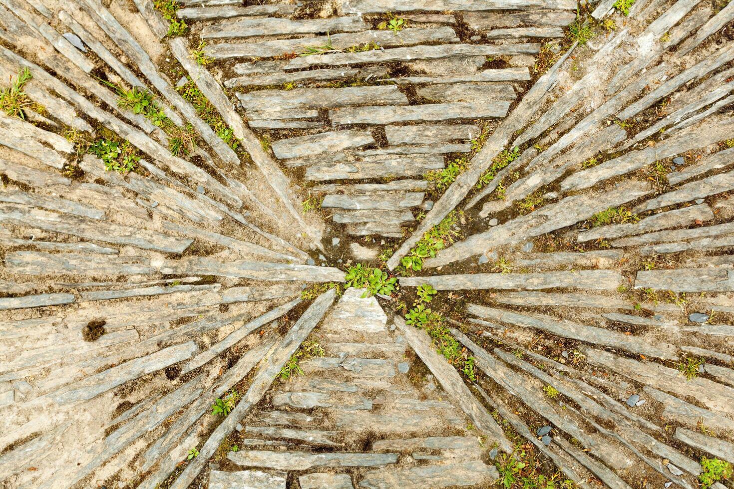 Sandstone bricks seamless of sidewalk texture background. photo