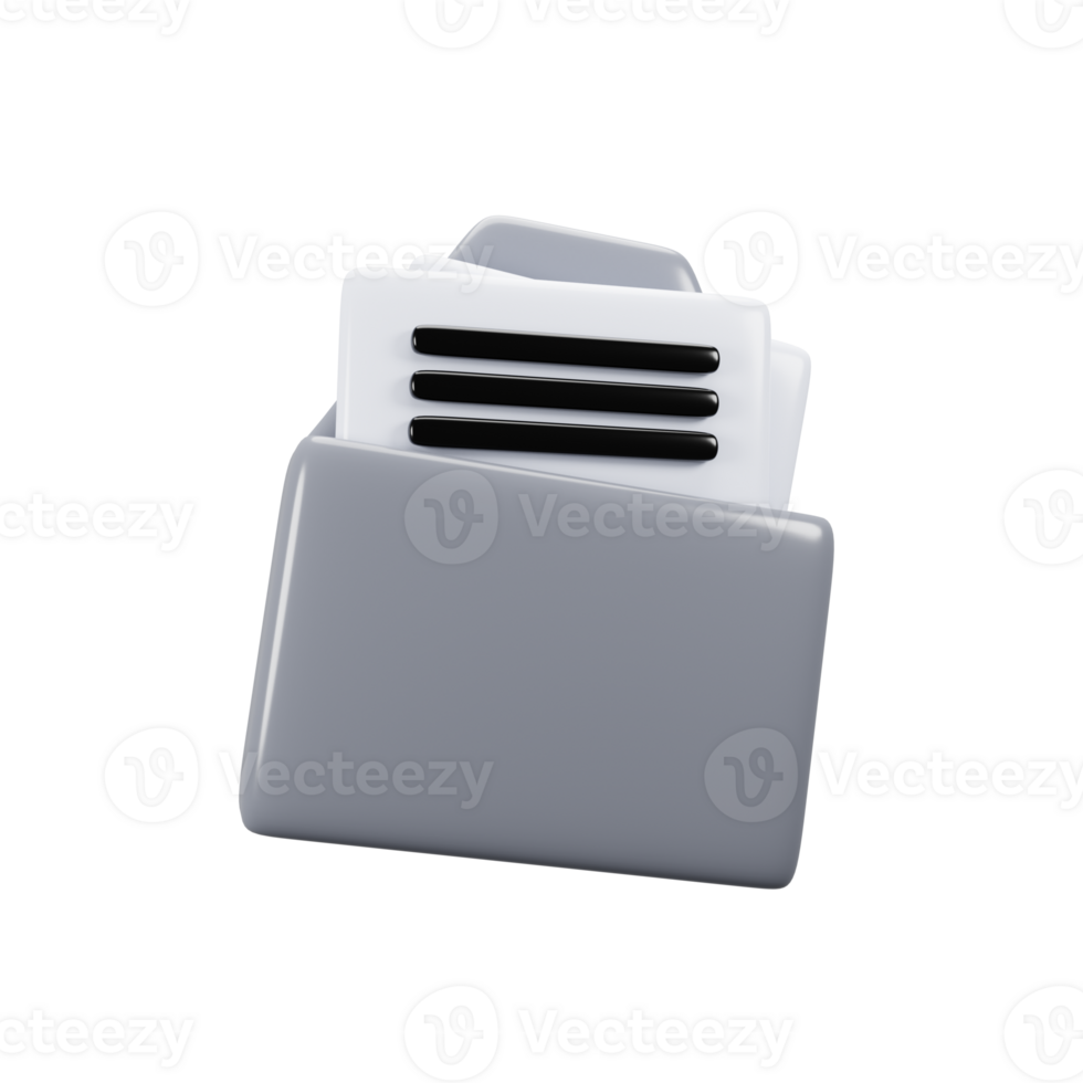 General user interface icon concept. 3d rendering mail icon png