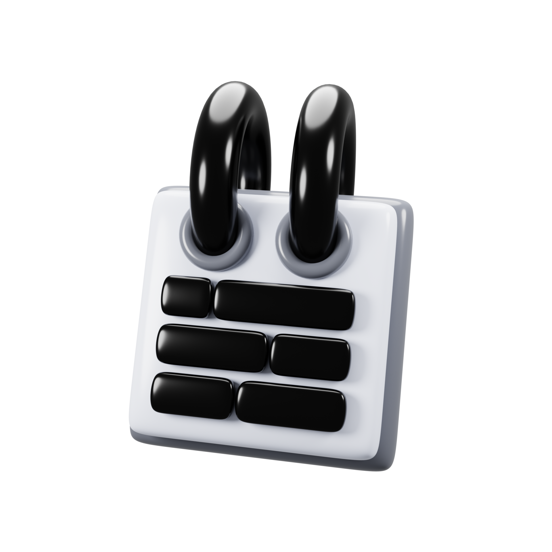 General user interface icon concept. 3d rendering note icon 41503553 PNG