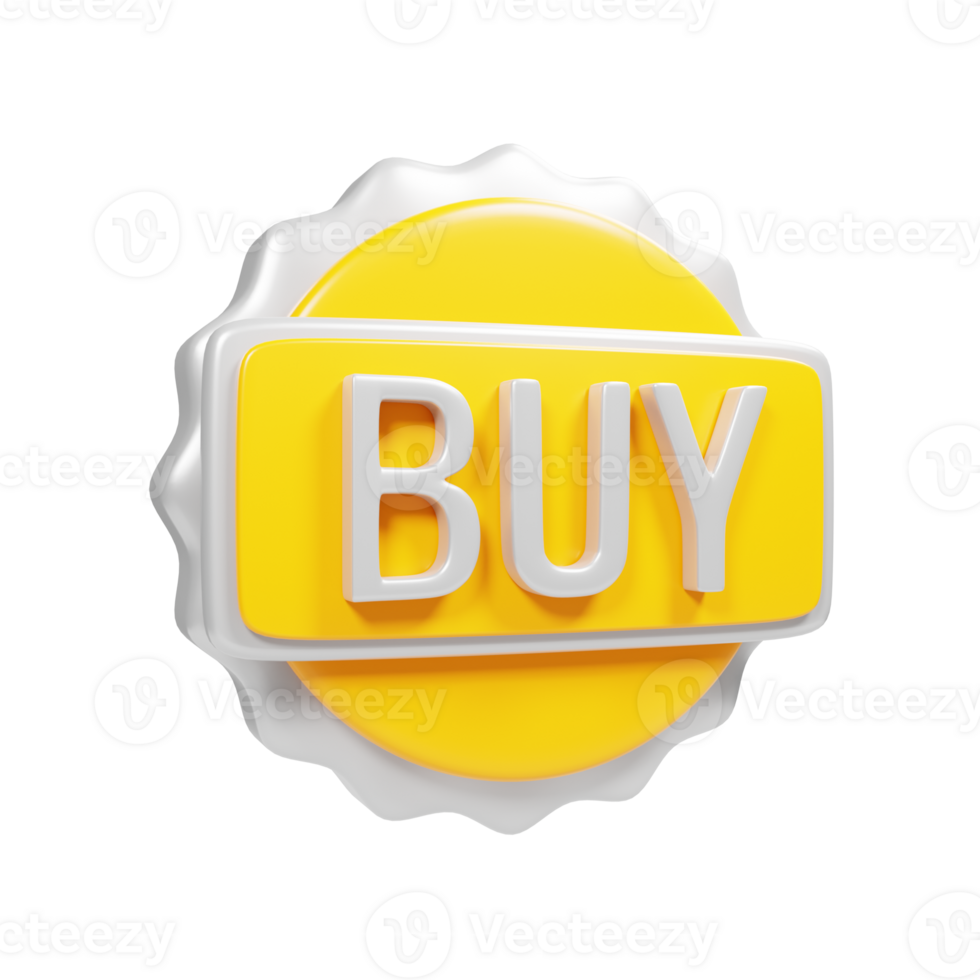 Online shop marketing promotion icon concept. 3d rendering buy icon png