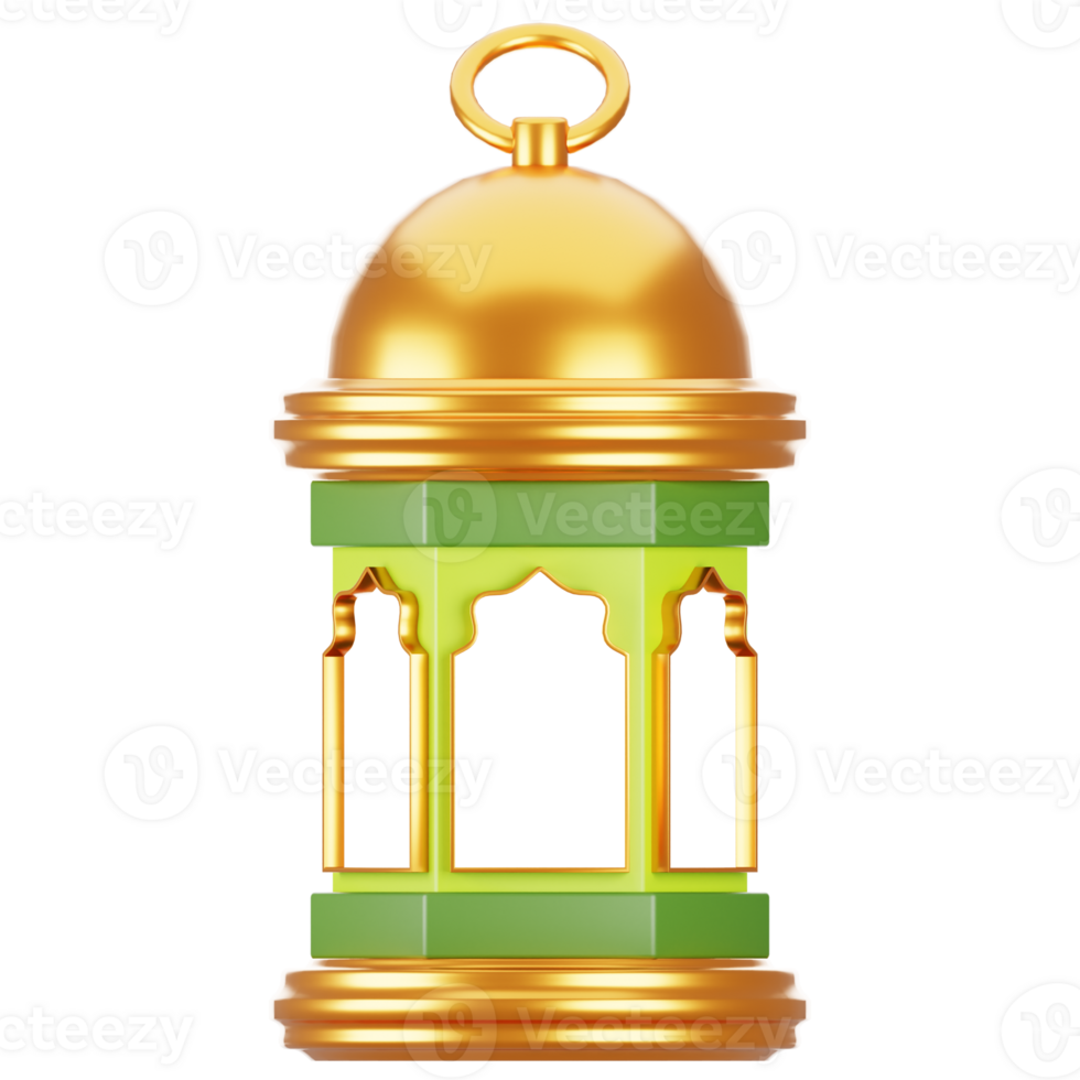 Ramadã ícone conceito em 3d Renderização. 3d ilustração lanterna ícone png