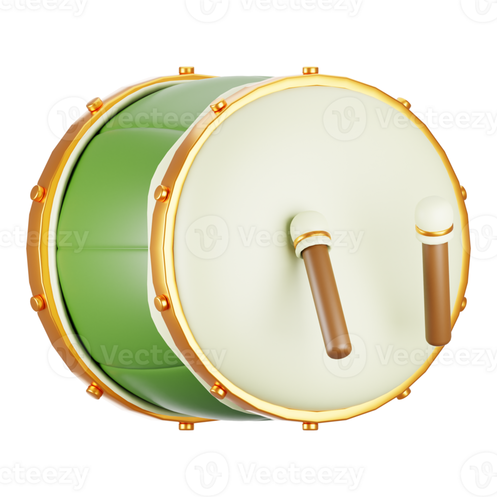 Ramadan icon concept on 3d rendering. 3d illustration bedug icon png