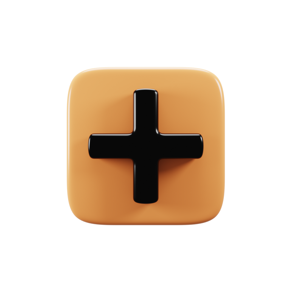 Inserisci pulsante icona su 3d resa. mobile Telefono utente interfaccia icona concetto png