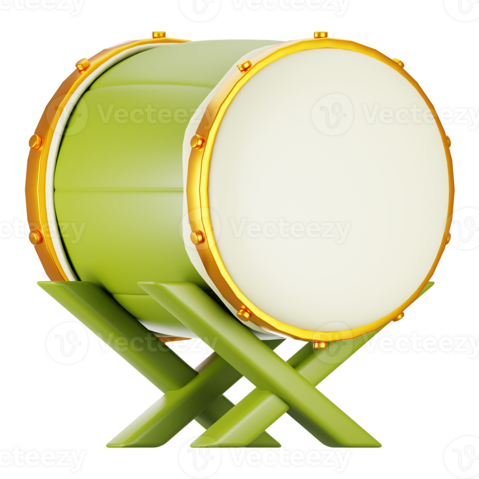 3d rendering ramadan icon concept. 3d illustration bedug icon png