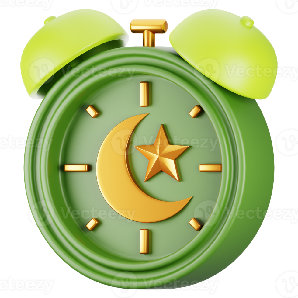 Ramadan icon concept on 3d rendering. 3d illustration fasting time icon png