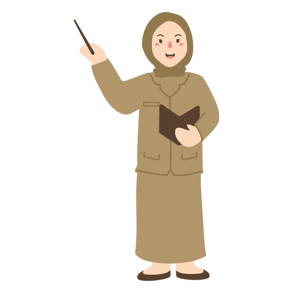 Teacher in Civil Servant Uniform illustration.png vector