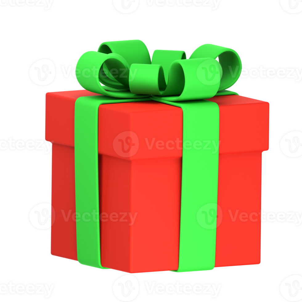 Christmas Gift 3D Illustration for uiux, web, app, presentation, etc png