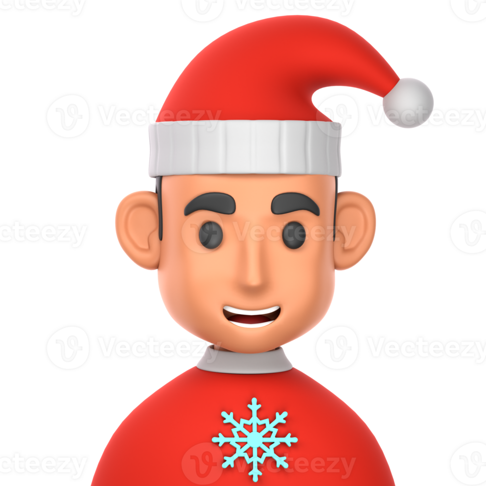 Christmas Boy 3D Illustration for uiux, web, app, presentation, etc png