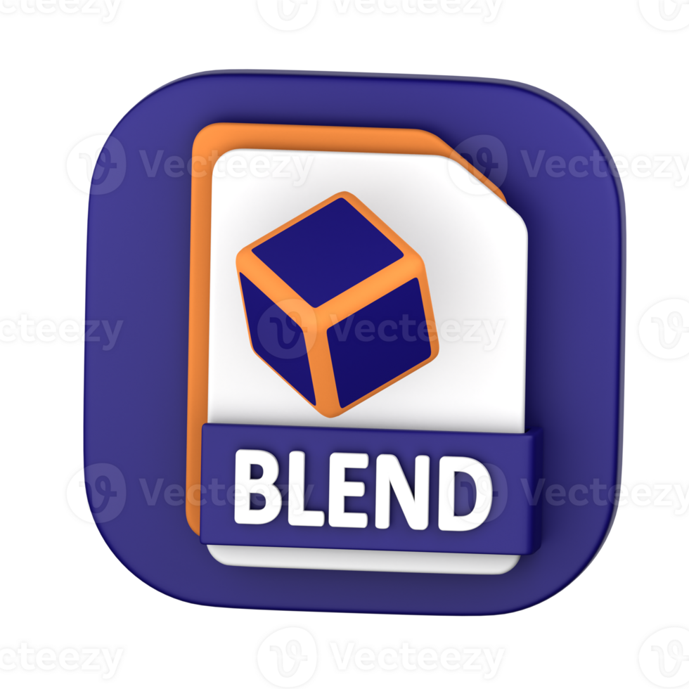 Blend File 3D Illustration for uiux, web, app, presentation, etc png