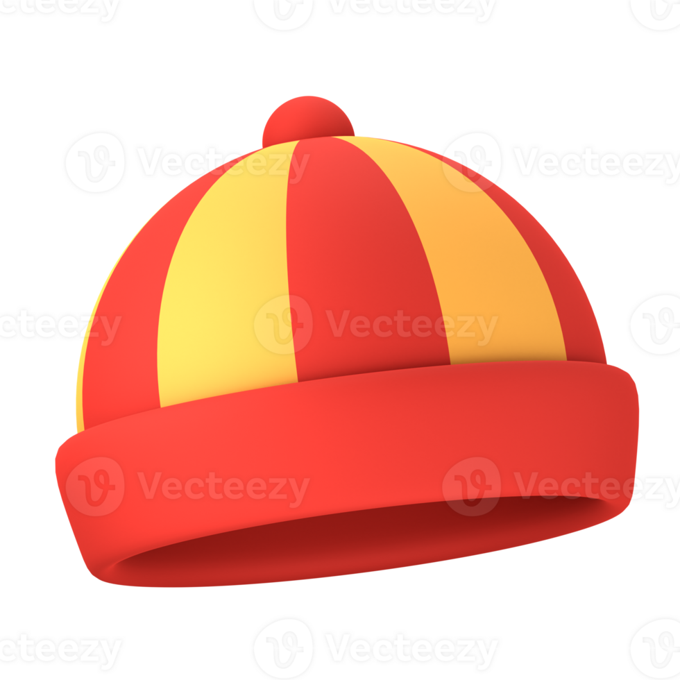 Chinese Hat 3D Illustration for uiux, web, app, presentation, etc png