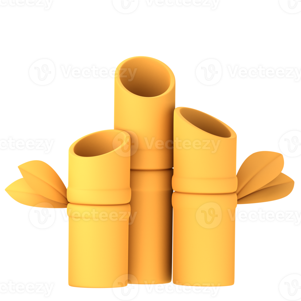 Bamboo 3D Illustration for uiux, web, app, presentation, etc png