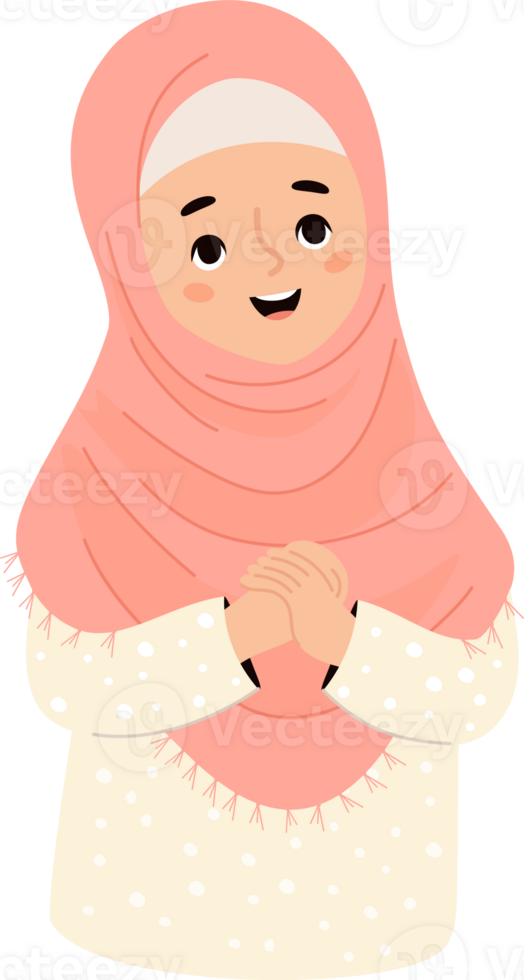 mignonne islamique fille enfant png