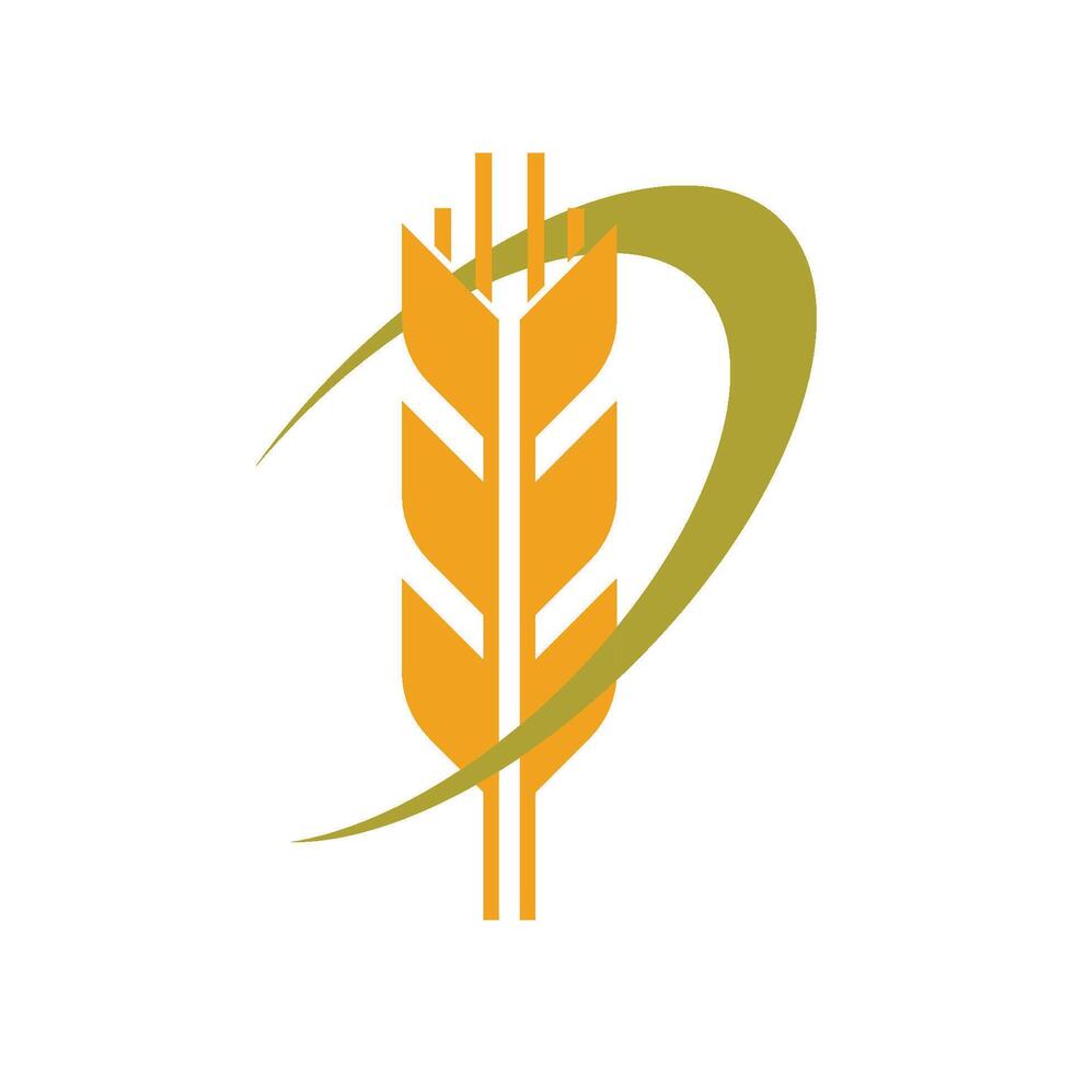 logo de trigo de agricultura vector