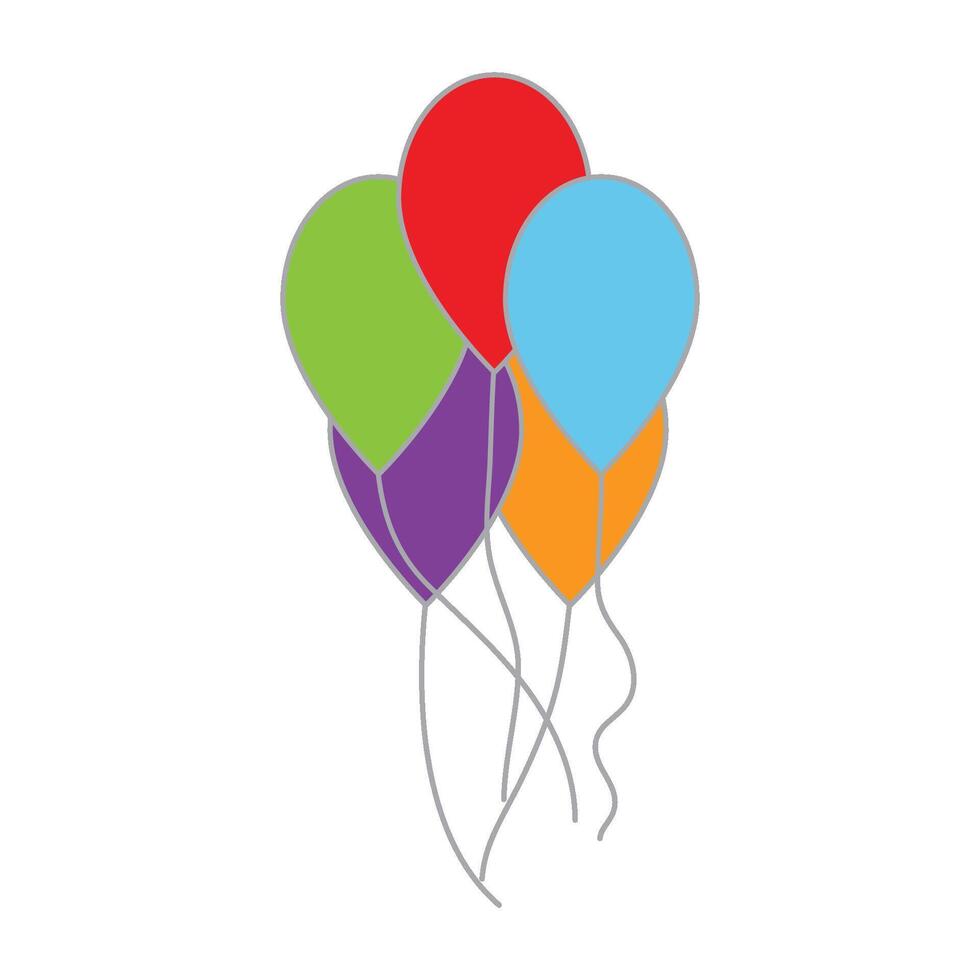 Balloon logo simple vector