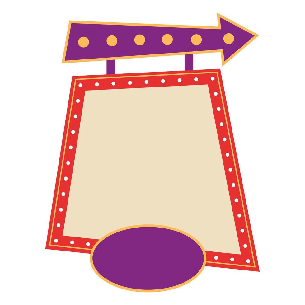 Retro Vintage Sign Board vector