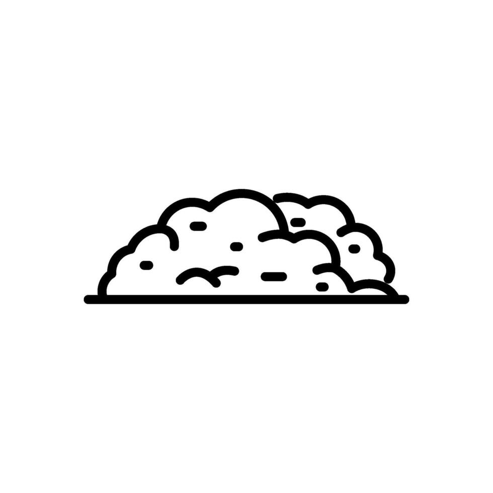 soil icon vector in line style