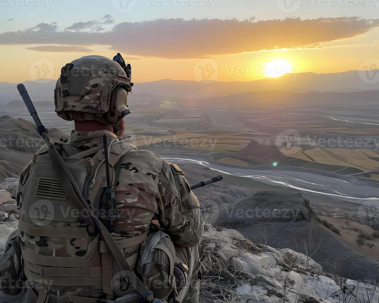 AI generated Reconnaissance mission gathering crucial intel photo