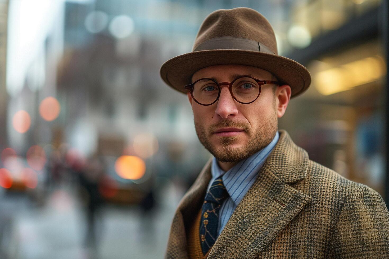 AI generated Portrait of a fashion trendsetter photo