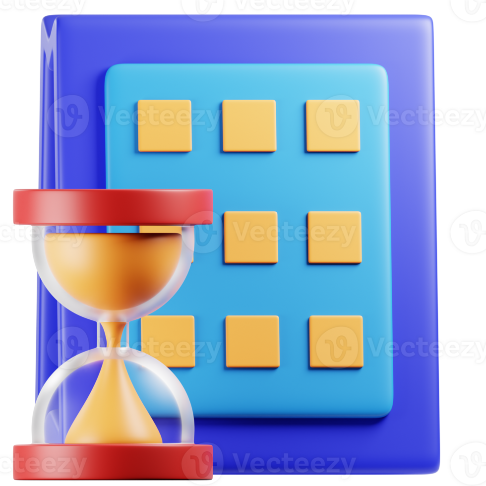 calendar and hourglass icon png