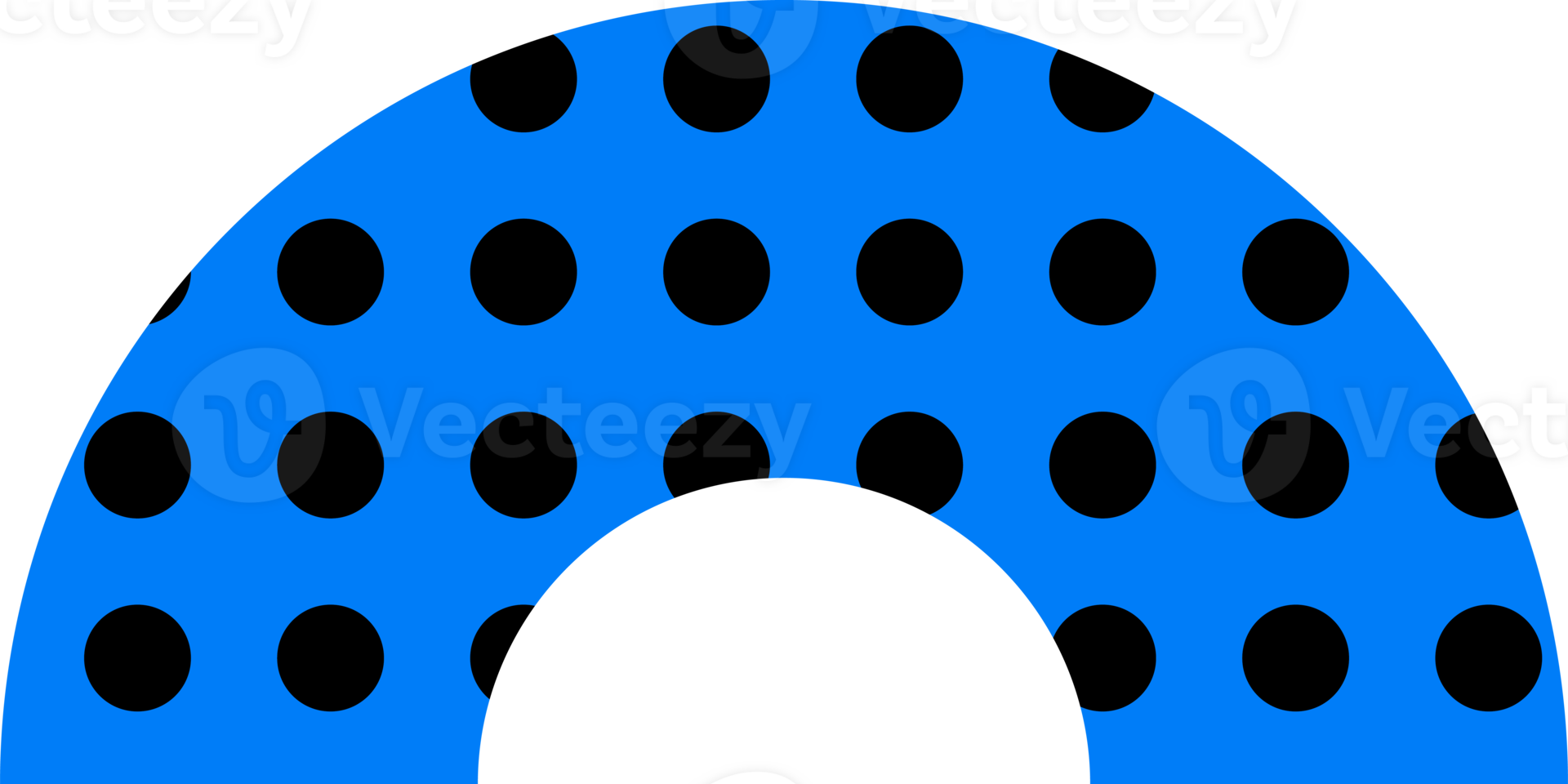 Semicircle figure background polka dots. png