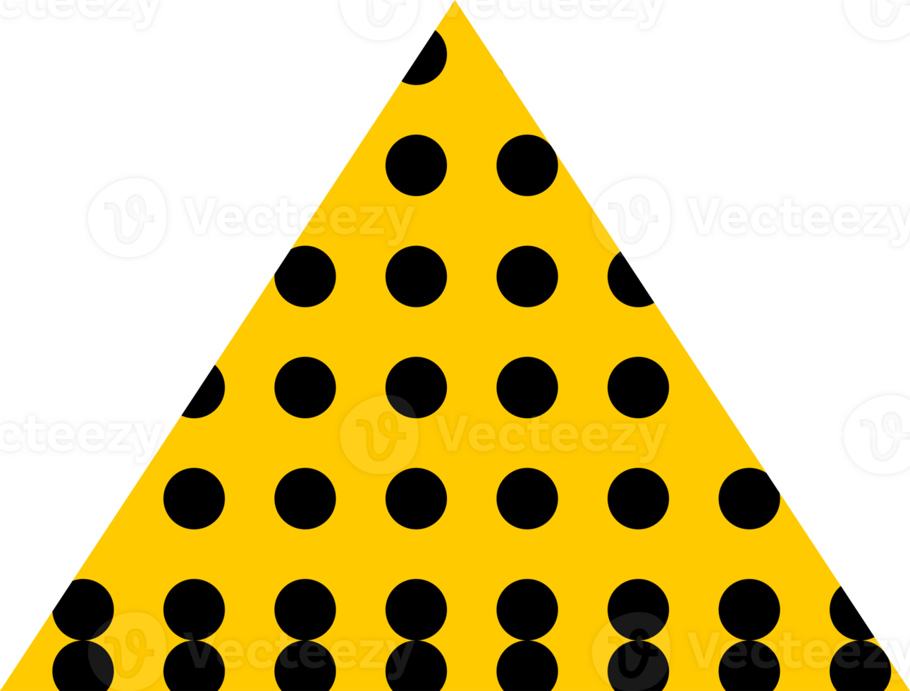 Triangle figure background polka dots. png