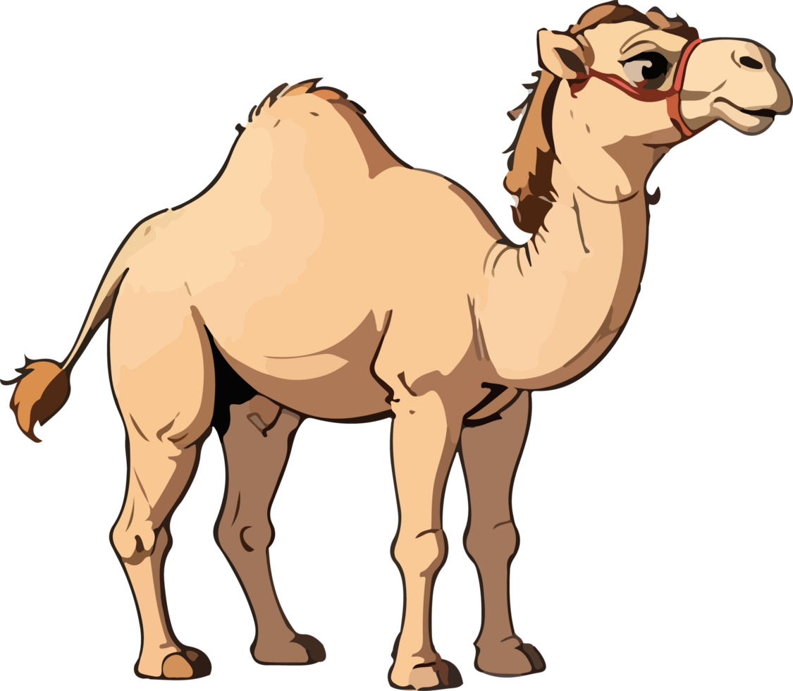 AI generated Camel Animal Image Sticker png