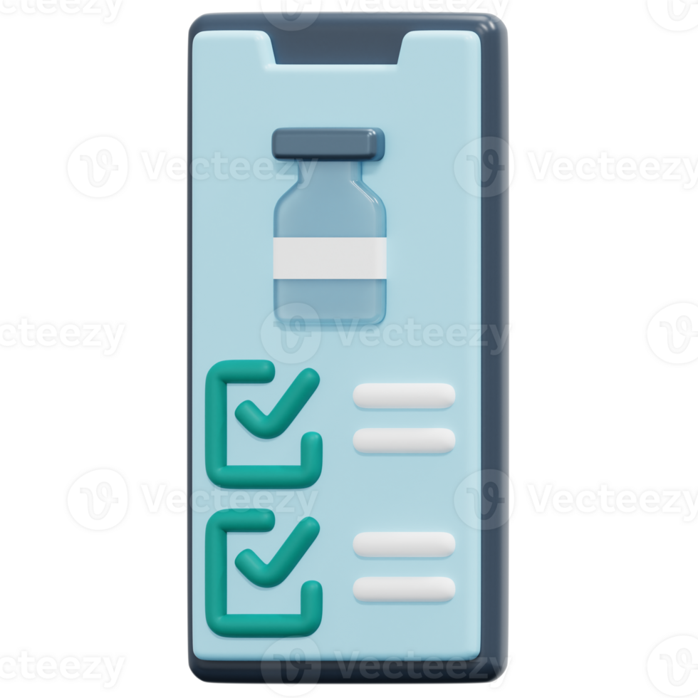 smartphone 3d render icon illustration png