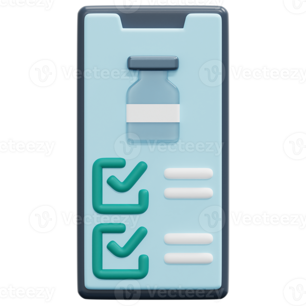 smartphone 3d render icon illustration png