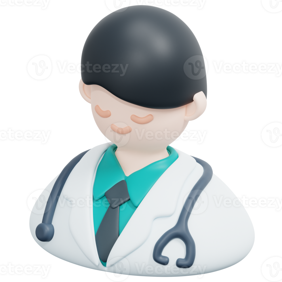 doctor 3d render icon illustration png