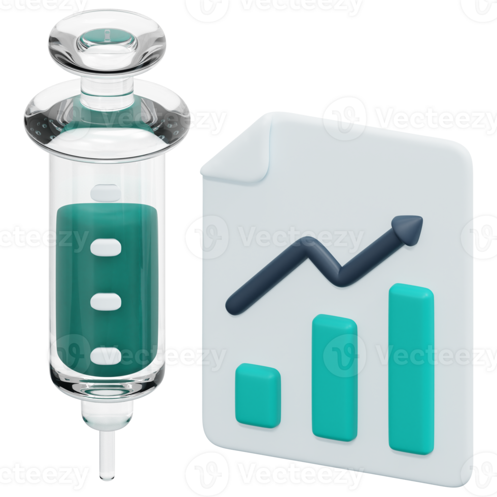 statistics 3d render icon illustration png