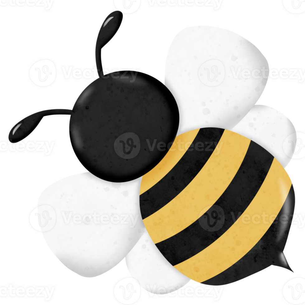 flying bee illustration png