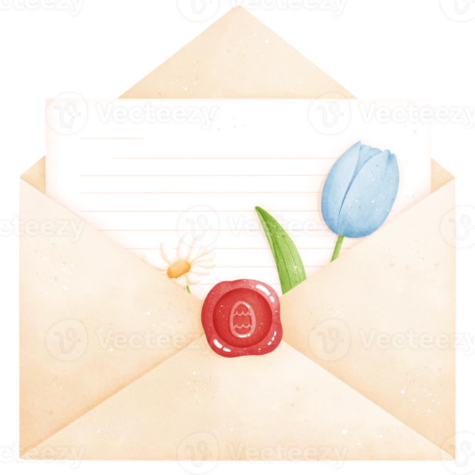 acuarela Pascua de Resurrección correo ilustración png